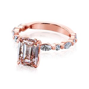 Kobelli 3.64ct.tw Pink Diamond Bubble Ring (IGI Certified) - 8.0