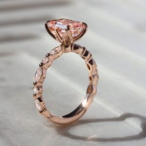 Kobelli 3.64ct.tw Pink Diamond Bubble Ring (IGI Certified) - 8.0