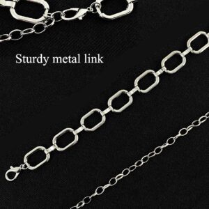 TOPACC Silver Chain Belts for Women Thick Metal Y2k Belt Circle Chains Belt for Dresses Jeans Skirt Girls Fashion