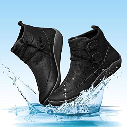 Womens Sandals, Ankle Boots for Women Low Heel Womens Heels Fashion Boots Size 9 Boots Closed Toe Heels Size 5 Trail Boots Slip On Sneakers Women Memory Foam Black