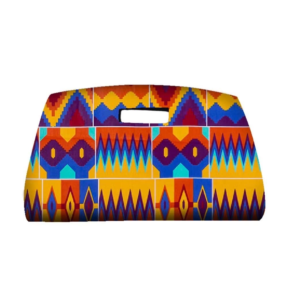 VeritableWax Womens Ankara Print Clutch Multi-Colored Africa Purse African Handbag, Ankara Fabric, African Print Clutch