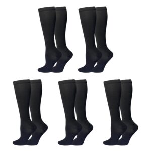 compression socks for women & men 5 pairs 15-20 mmhg support socks for women compression knee high socks