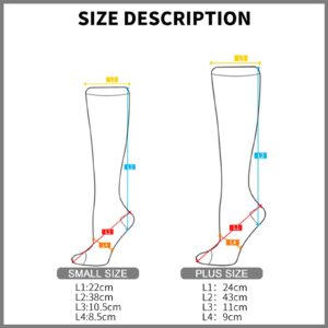 Compression Socks for Women & Men 5 Pairs 15-20 mmHg Support Socks for Women Compression Knee High Socks