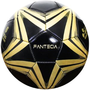 fantecia unisex size 5 soccer ball, official match weight futsal ball, professional outdoor/indoor soccer ball with pump for youth & adult.