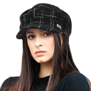 women wool newsboy hats cabbie hat beret paperboy tweed baker boy cap