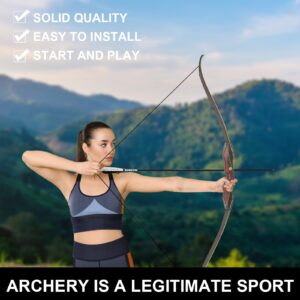 PMZ Recurve Bow and Arrow Set, Newset Professional Aldults Archery Hunting Bow Kit, 60'' Wooden Takedown Bow, for Youth Beginners to Advanced Outdoor Practice & Hunting, Right Hand, 45 lbs