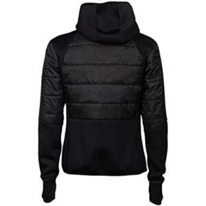 Arena Unisex Team Hooded F/Z Half-quilted Jacket, Black, X-Small