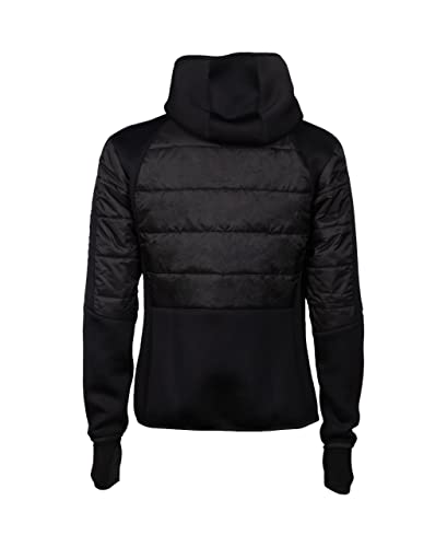 Arena Unisex Team Hooded F/Z Half-quilted Jacket, Black, X-Small