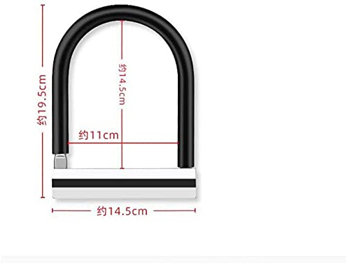 VIGAT Bicycle Lock U-Shaped Lock Anti-Theft Lock Crescent Lock Core, Anti-Hydraulic Shear, Suitable for Motorcycle/Bike