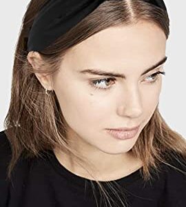 YETASI Velvet Black Headbands Women, Headbands Girls Headbands Trendy, Womens Headbands are Knotted Headbands for Women's Hair, Cute Headbands for Women, Top Knot Fashion Designer Headband