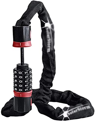 VIGAT Bicycle Lock, Safe Anti-Theft Bicycle Password Chain Lock-No Key Needed, Suitable for Bicycle, Motorcycle, Electric Car, Gate Lock(Size:60cm)