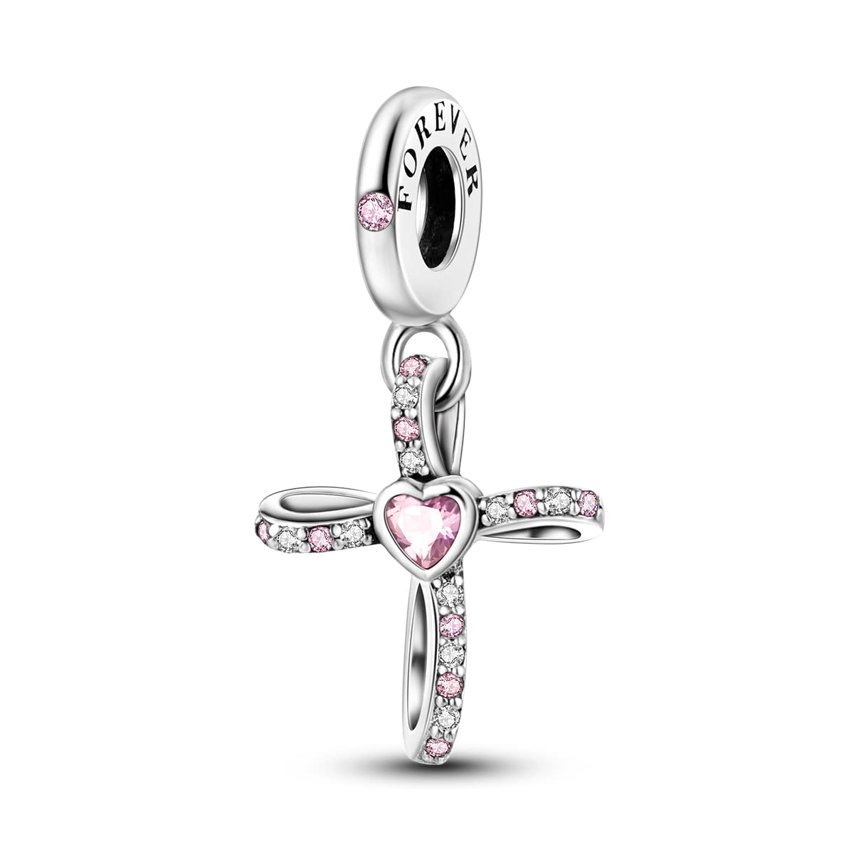 Parmuz 925 Sterling Silver Charm For Bracelet Butterfly Love Heart Evil eye Cross Christmas Gift Charms for woman Dangle Pendants Beads Jewelry Gift…