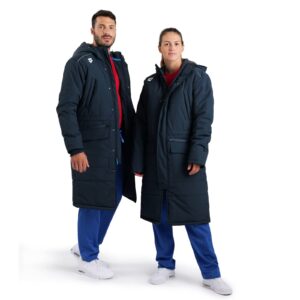 arena Standard Team Unisex Solid Parka, Navy, XX-Small