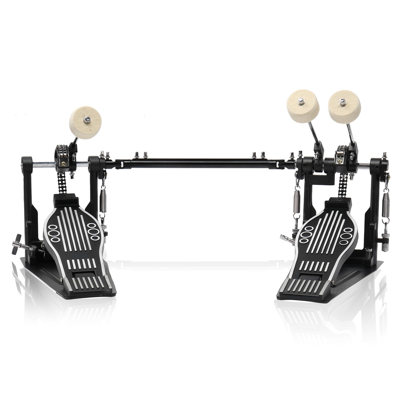 Ktaxon Double Bass Drum Pedals, Double Chain Drum Step on Hammer for Drum Set and Electronic Drums