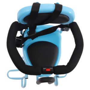 RibasuBB Rear Mounted Kids Bike Seat Attachment for Adult with Cushion,Rear Child Suitable Aged 6 Months to Years,Blue 34.00cm*14.00cm*28.00cm