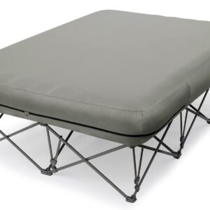 KAMPKEEPER 2 Person Camping Cot,Folding Camping Bed with Inflatable Air Mattress and Carry Bag,for Outdoor Travel Camp Beach Vacation,Supports 500 lbs(not Included The Airpump)