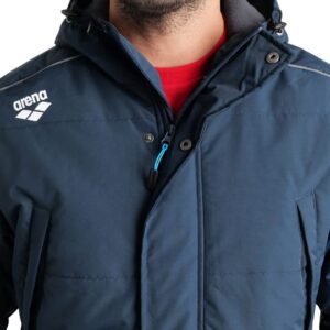 arena Standard Team Unisex Solid Parka, Navy, XX-Small