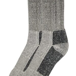 Different Touch 60 Pairs Men Wholesale Bulk Lots Wool Thermal Winter Socks, Warm Cold Resistant (Grey)