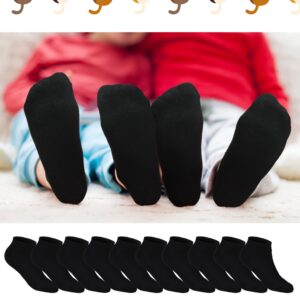 Giegxin 50 Pairs Small Socks Bulk Little Socks Low Cut Ankle small Socks Mini Anklet Socks Soft Cotton Small Socks(Black)