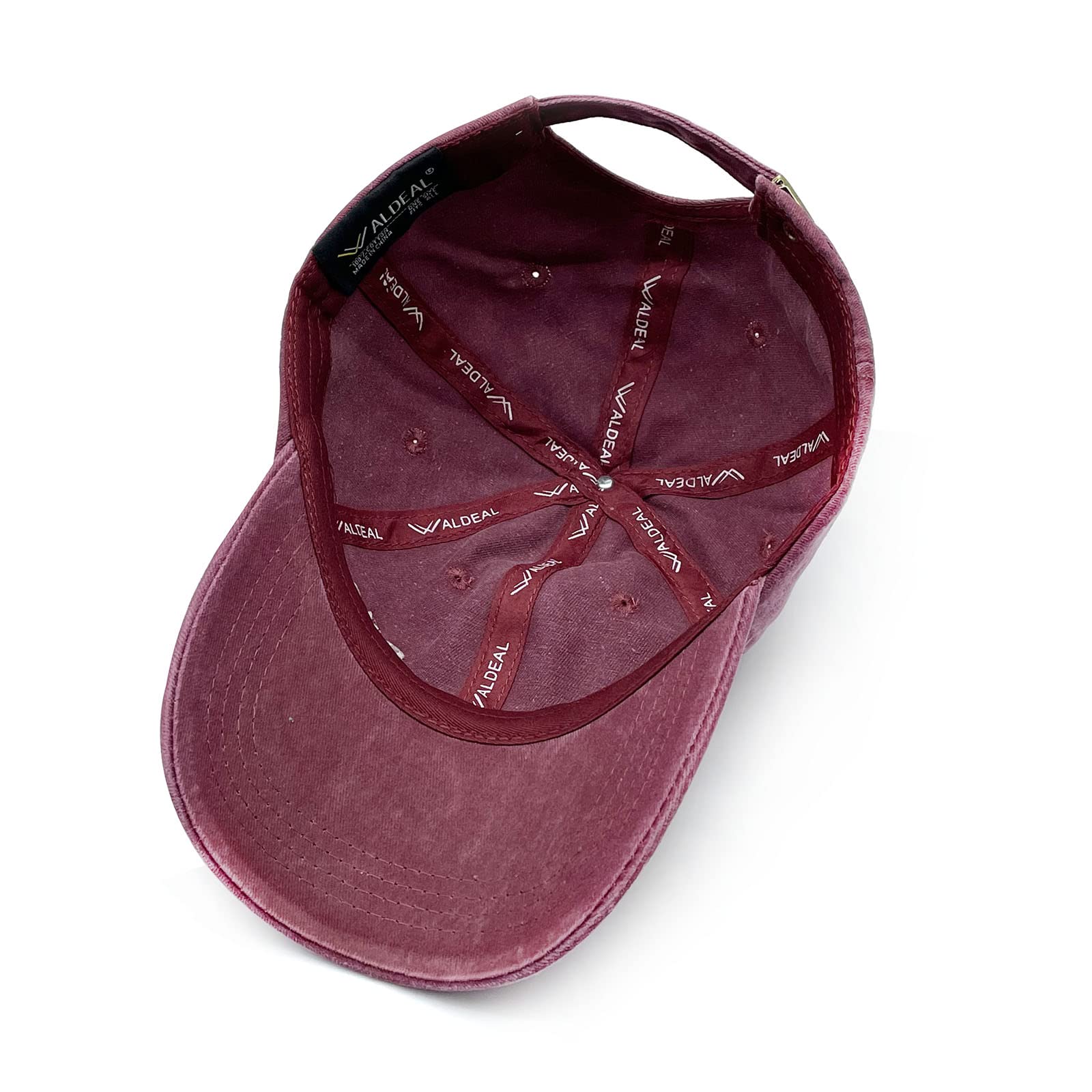 Waldeal Mom Life Hat for Women, Washed Distressed Mama Baseball Cap, Gift for Momma, Mom to Be Burgundy