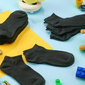 Giegxin 50 Pairs Small Socks Bulk Little Socks Low Cut Ankle small Socks Mini Anklet Socks Soft Cotton Small Socks(Black)