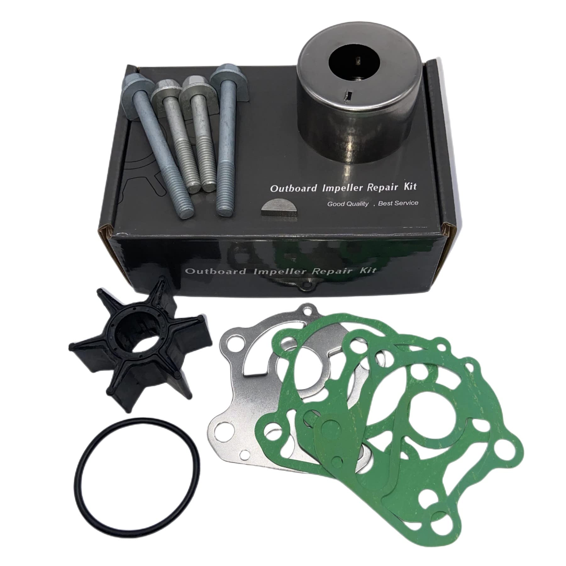 GHmarine 692W0078 Water Pump Impeller Kit for Yamaha Outboard Marine 2 Stroke 60 70 75 85 90 HP Motors 692-W0078-00-00