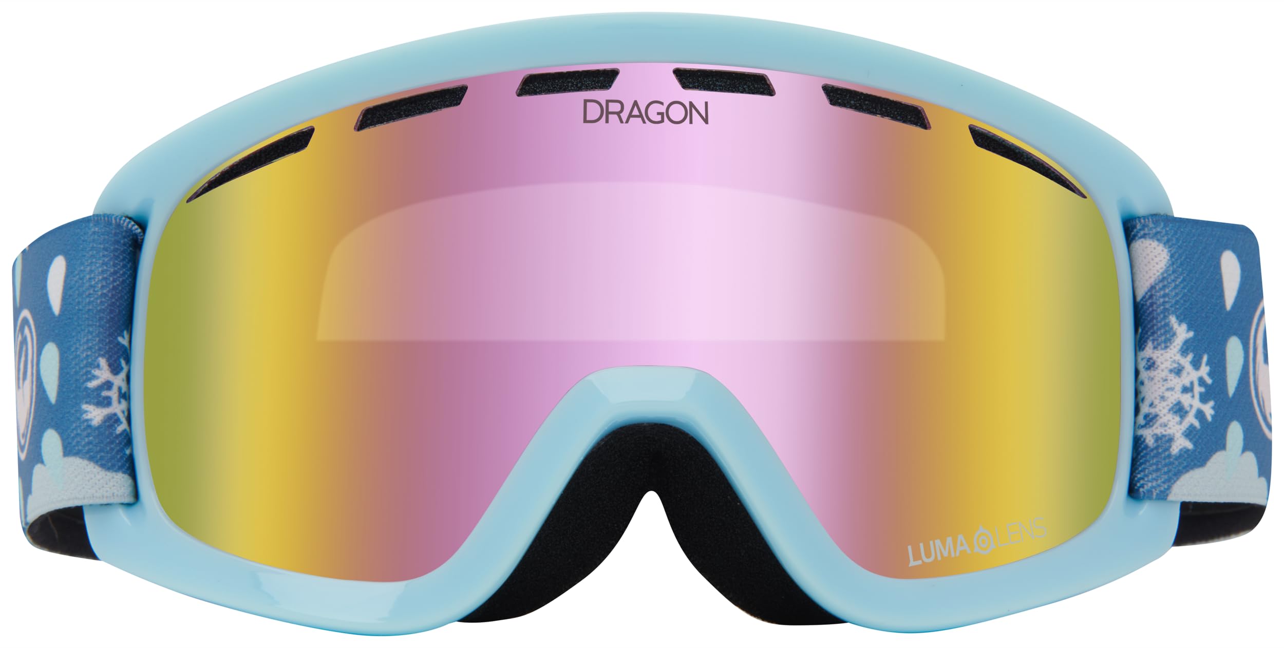 Dragon Kids Lil D Snow Sport Goggle - Snow Dance Frame | LL Pink Ion Lens