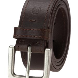 Wrangler Men’s Leather Country Casual Every Day Dress Belt for Jeans, Khakis Brown 34