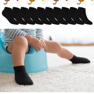 Giegxin 50 Pairs Small Socks Bulk Little Socks Low Cut Ankle small Socks Mini Anklet Socks Soft Cotton Small Socks(Black)