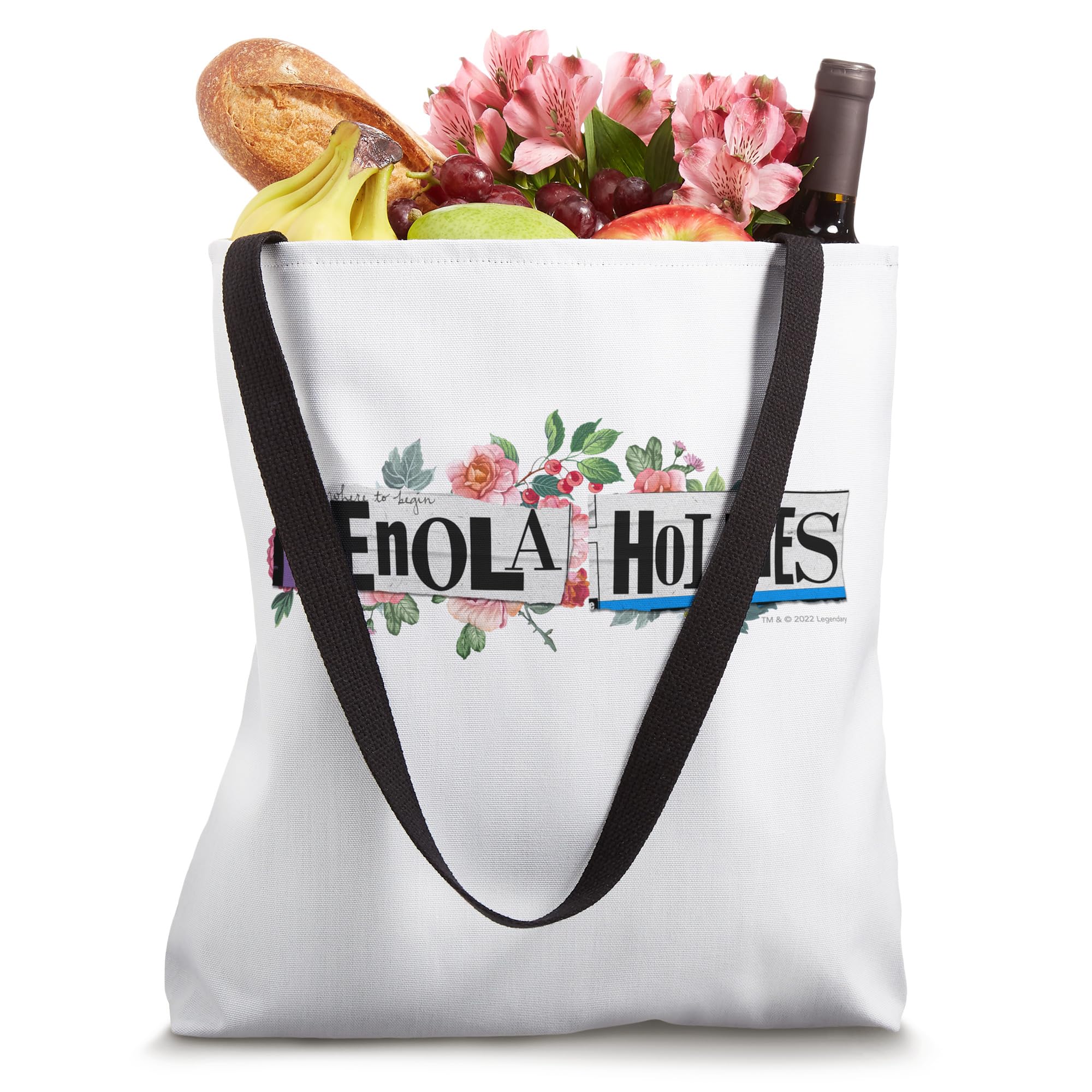 Enola Holmes - Floral Logo Tote Bag