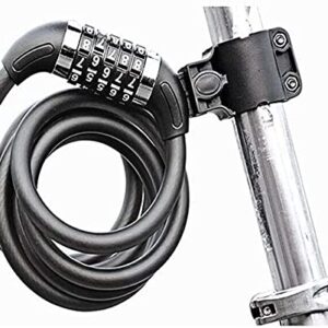 VIGAT Bicycle Lock, Anti-Theft Mountain Bike Combination Lock, Portable Bicycle Riding Accessories for Bicycles, Motorcycles, Gates(Size:1.8m)