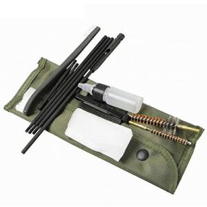 G GOYEA TACTICAL Rifle Gun Cleaning Kit Brushes Rod Nylon Pouch Shotgun Cleaner for 223 22LR Hunting Outdoor