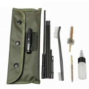 G GOYEA TACTICAL Rifle Gun Cleaning Kit Brushes Rod Nylon Pouch Shotgun Cleaner for 223 22LR Hunting Outdoor