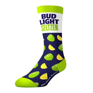 CRAZYBOXER Socks Bud Light Lime and Seltzer Crew Socks (3 Pack)