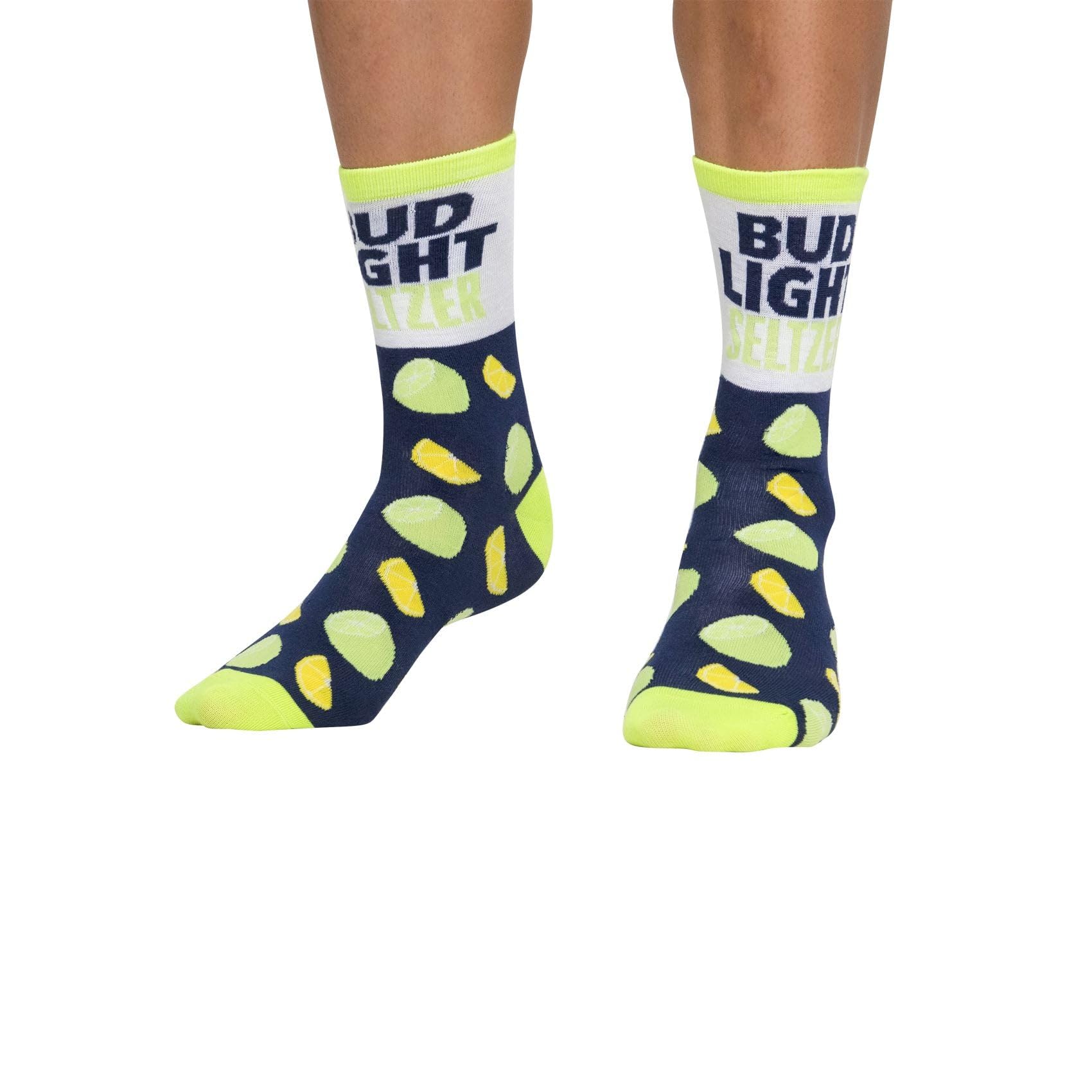 CRAZYBOXER Socks Bud Light Lime and Seltzer Crew Socks (3 Pack)