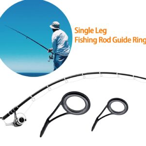 Fishing Rod Repair Kit with Glue,Fishing Rod Tips Guides Replacement Kit Rod Eyelet Stainless Steel Ceramic Ring Repair Kit