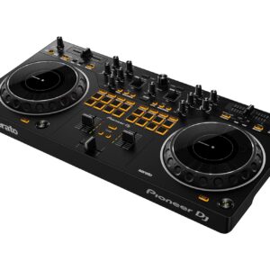 Pioneer DDJ-REV1, DJ Controller Bundle with Stand, Headphones and, Austin Bazaar Polishing Cloth