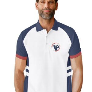 HIVICHI Golf Shirts for Men Polo Shirt for Men Funny Polo Shirt Swing American Flag Shirts Patriotic Crazy Dry Fit Golf Gifts