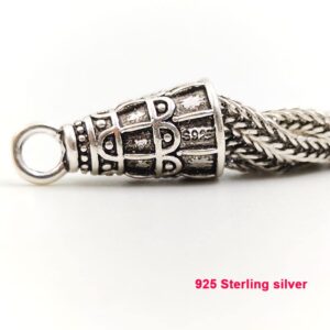 ALBASHAN S925 sterling silver tassel pendant DIY tasbih (style 1)