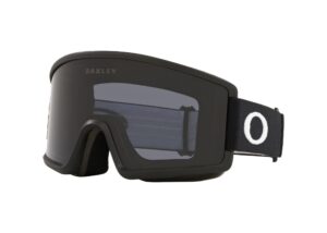 oakley target line l oo7121 matte black/dark grey ski goggles for men for women + bundle with designer iwear eyewear kit