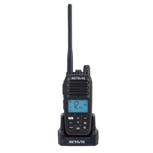 Retevis RM21 Handheld Marine Radio,Radio Marine Floating IP67 Submersible,Noise-Cancelling,1800mAh,Backlit LCD Display,NOAA Weather,Clear Audio,Boat Radio for Fishing Marine Construction