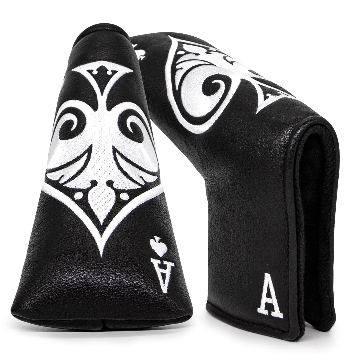 Poker Ace Blade Putter Cover Magnetic Putter Headcover Head Cover for Blade Putters - Golf Putter Cover Black for Mens fits for Scotty Cameron, Ping, Odyssey Putters