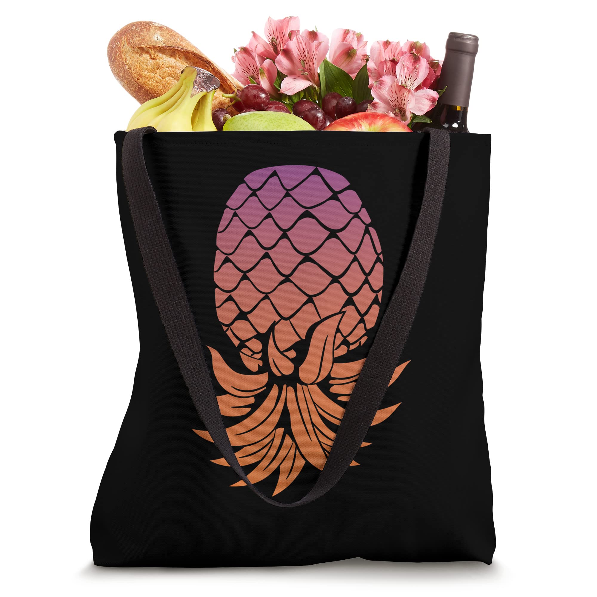 Secret Meaning Swinger Upside Down Pineapple Tote Bag