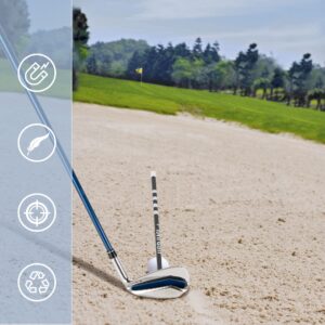 ToVii Golf Alignment Rods - Upgraded Magnetic Golf Club Alignment Stick, Golf Swing Training Aid, Golf Training Equipment, Help Visualize Your Golf Shot and Improve Your Alignment, Perfect Golf Gift