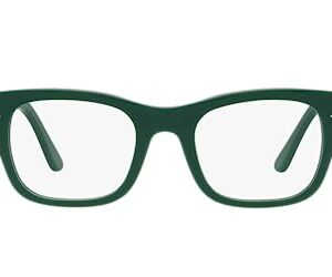 Persol PO3297V Rectangular Prescription Eyewear Frames, Green/Demo Lens, 52 mm