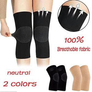 Knee Brace Knitted Pressure Knee Support Support Injury Pressure Protection Gel Pads for Knee Support for Men Women