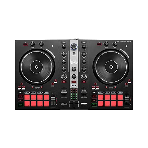 Hercules DJControl Inpulse 300 MK2 – USB DJ controller – 2 decks with 16 pads and built-in sound card – DJ software and tutorials included