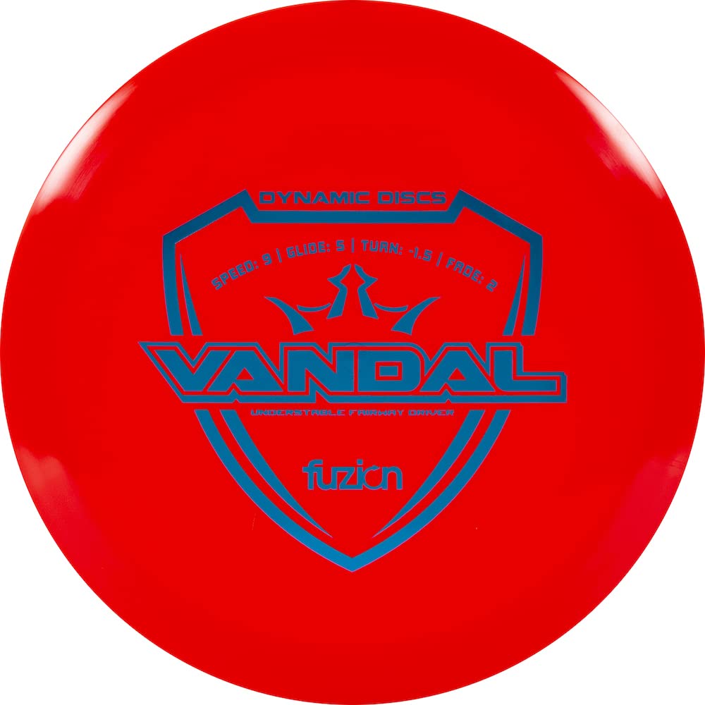 Dynamic Discs Fuzion Vandal Fairway Driver Golf Disc [Colors Will Vary] - 173-176g