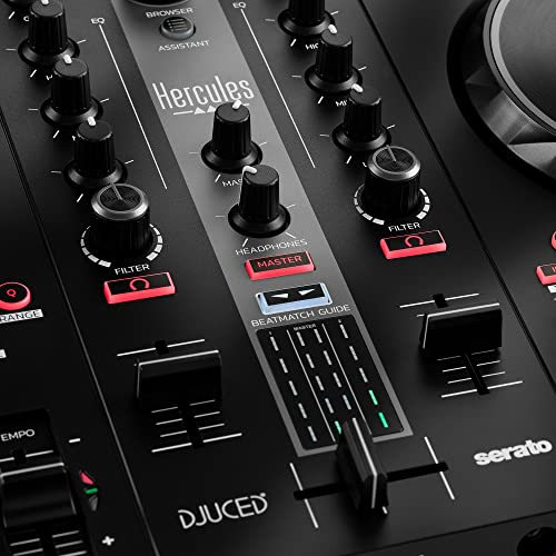 Hercules DJControl Inpulse 300 MK2 – USB DJ controller – 2 decks with 16 pads and built-in sound card – DJ software and tutorials included