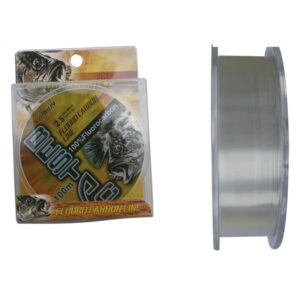 Bestac FC 100% Fluorocarbon Pure Shock Resistant, Sinks Faster Than Mono, Leader Material, 2LB-16LB (100Yards-6LB)